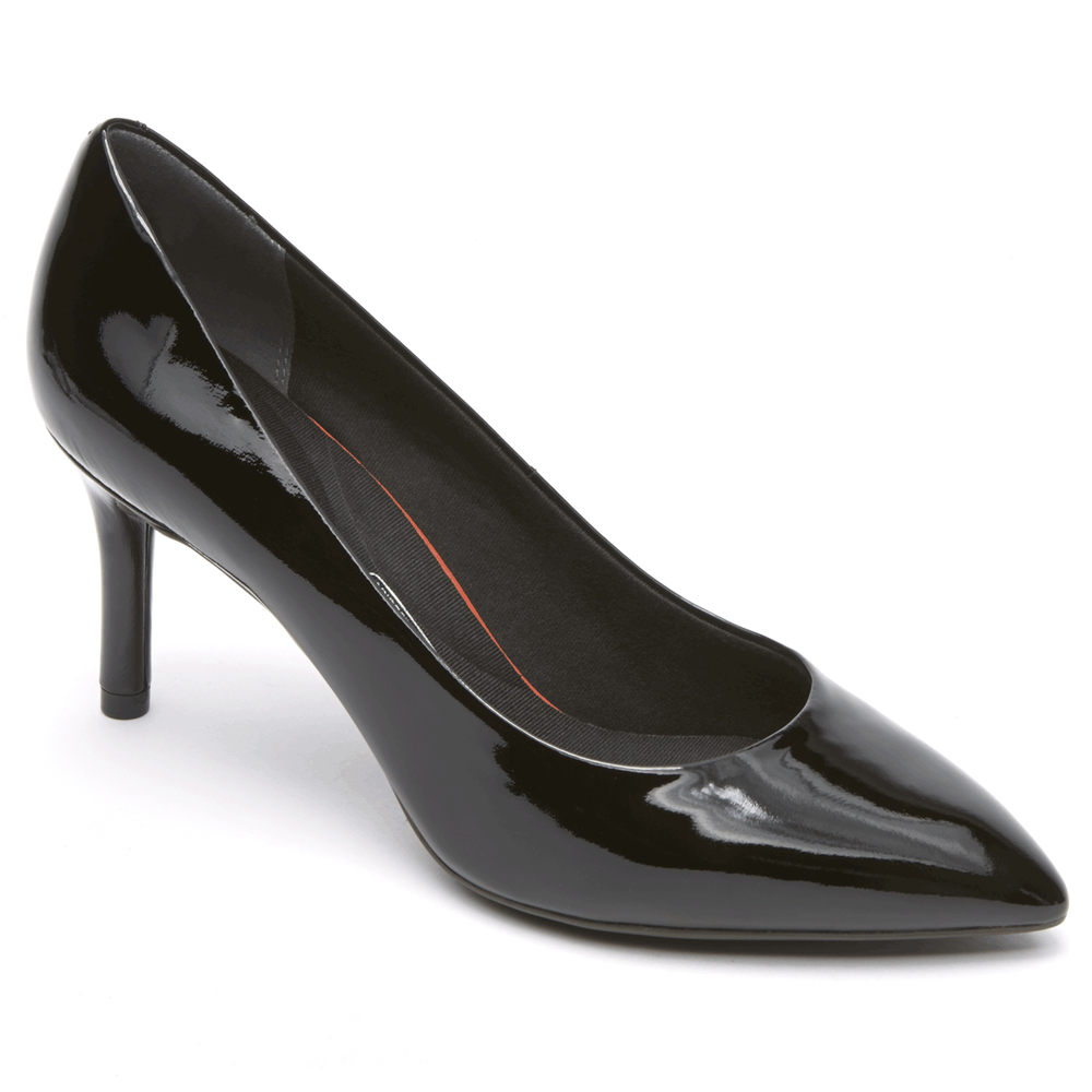 Rockport Hæler Sko Dame Svart - Total Motion 75Mm Pointed Toe - SBXN07186